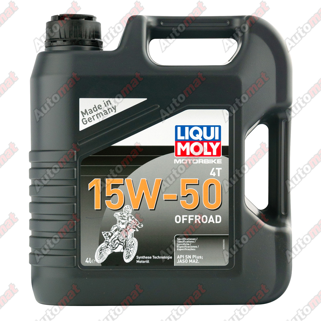 Масло моторное LIQUI MOLY Motorbike 4T Offroad 15W-50 SP MA2, 4л